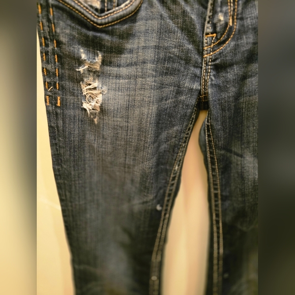 MEK Denium Embroidered Boot Cut Jeans for Women 28 x 30 - Picture 4 of 7